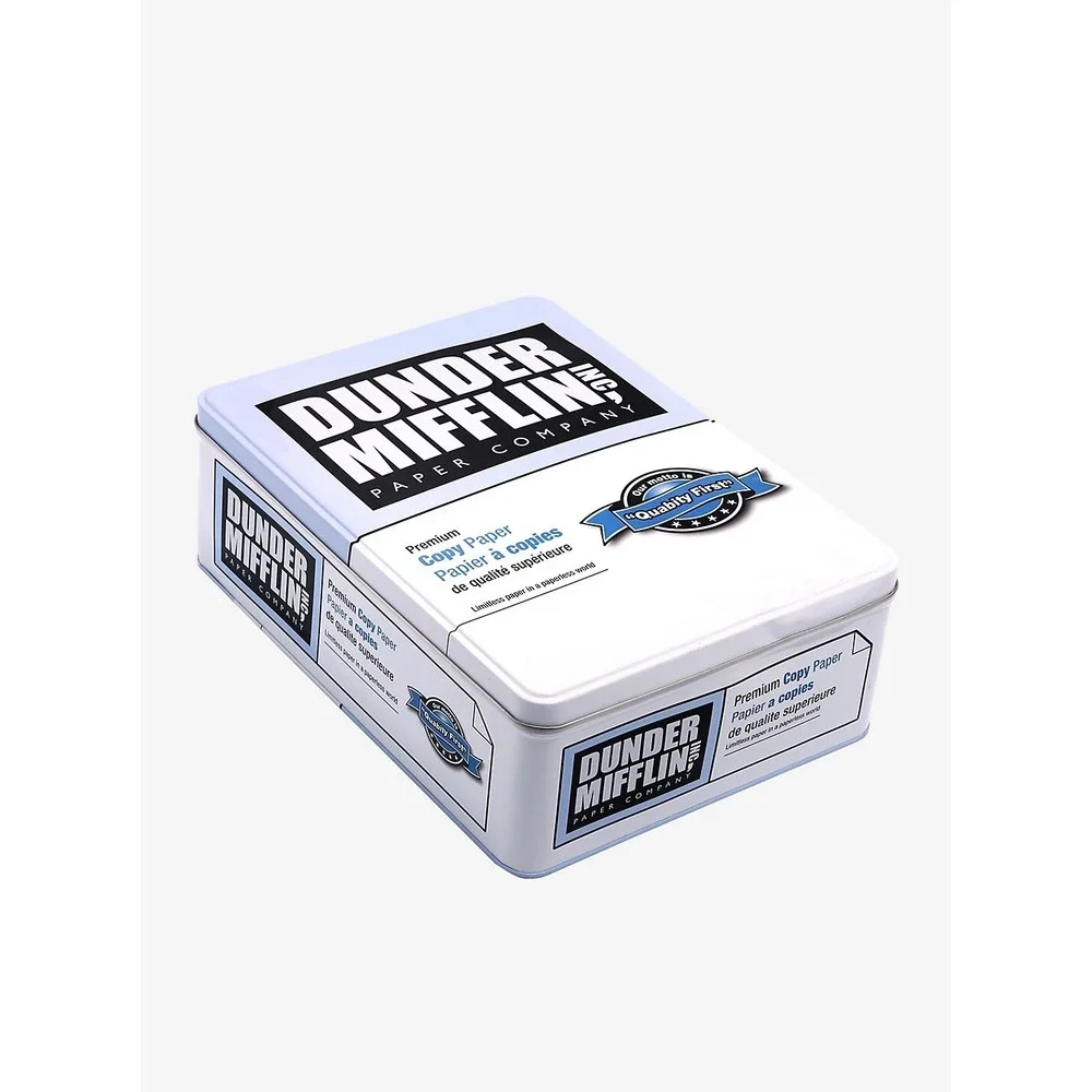 The Office Dunder Mifflin Throw Blanket In Collectible Tin Exclusive Brand New